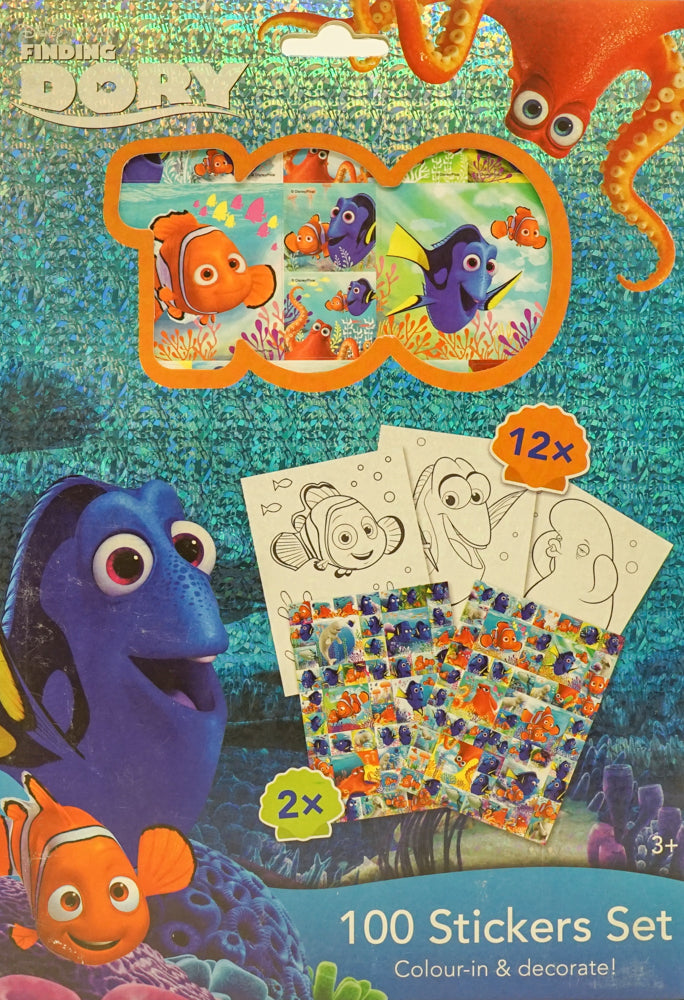 Dory Sticker Finding Dory 100 Stickers Set – BookXcess