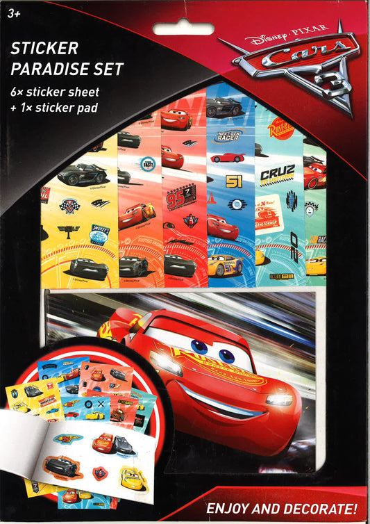 Cars 3 70 Sticker Paradise Set