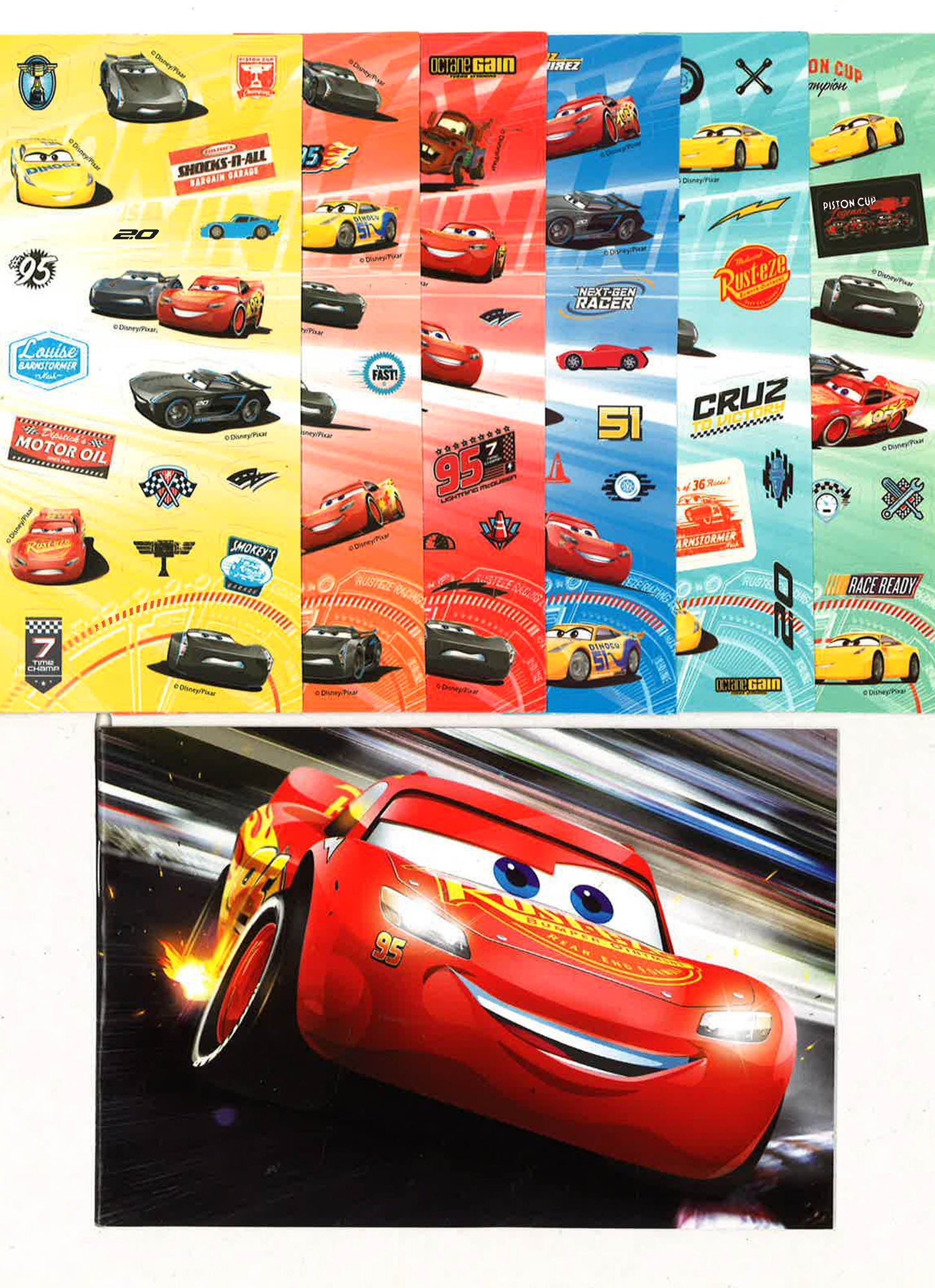 Cars45 Sticker Cars 3 70 Sticker Paradise Set – BookXcess