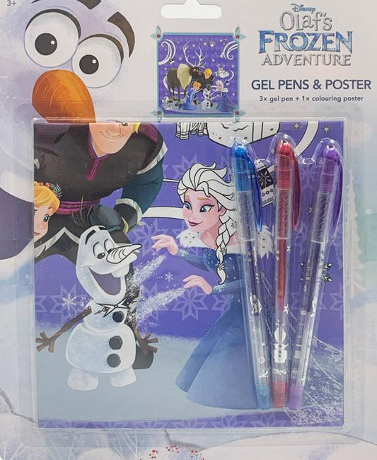 Olaf's Frozen Adventure: Gel Pens & Poster
