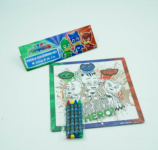 Pj Masks Puzzle Colouring Set