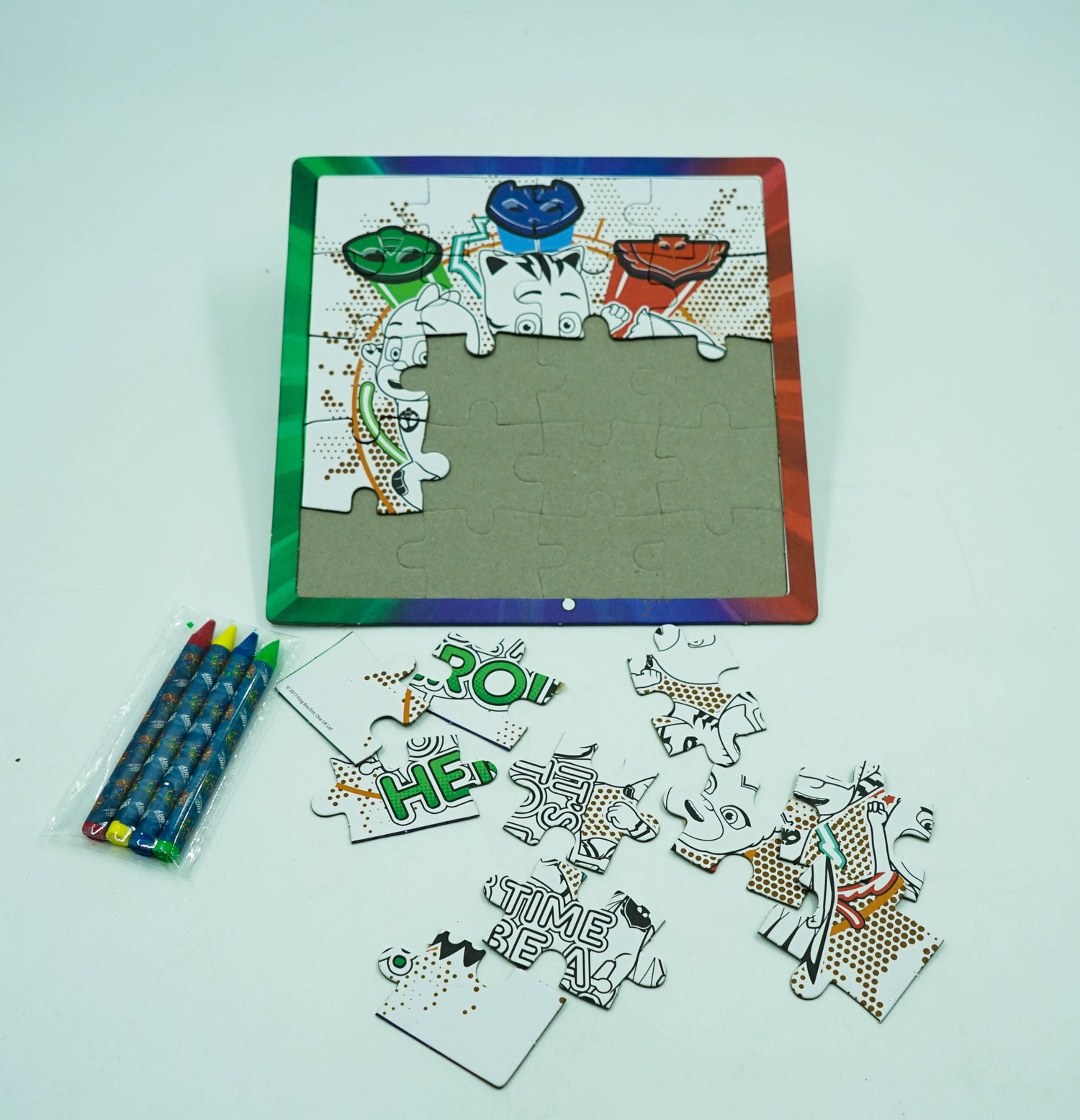 Pj Masks Puzzle Colouring Set BookXcess