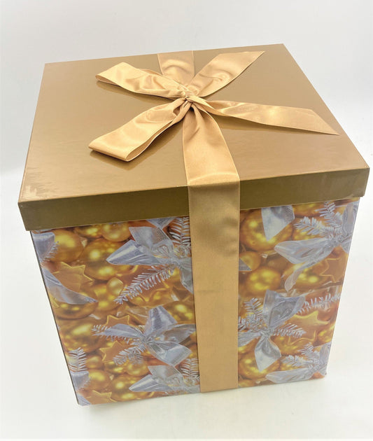 Folded Gift Box W/Ribbon 10''