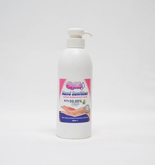 Hand Sanitizer Liquid 75% (Denatured) 500 ML Colorless Sky Gel Pump