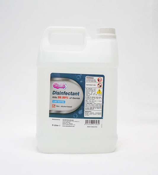 Surface Disinfectant Liquid Non-Alcohol 5L Colorless Sky Gel 2Kt Cap