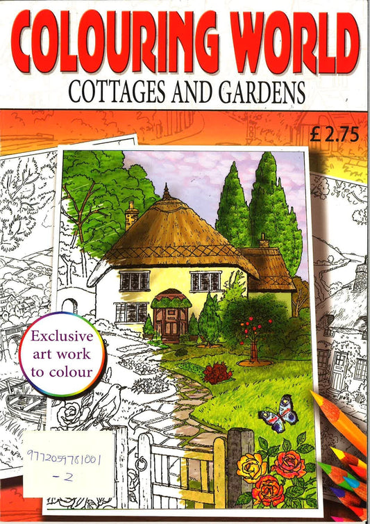 Colouring World - Cottages And Gardens