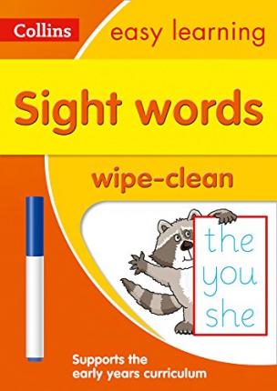Sight Words Age 3-5 Wipe Clean Activity Book: Ideal For Home Learning (Collins Easy Learning Preschool)