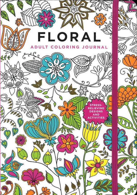 Floral Adult Coloring Journal