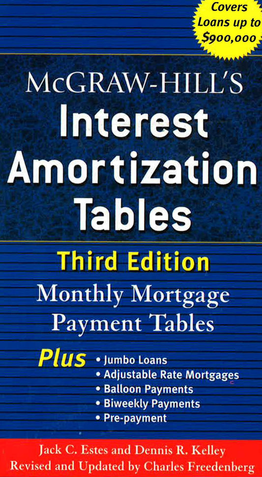 Mcgraw-Hill's Amortization Tables, Third Edition