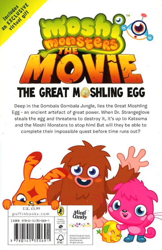 moshi monsters book Moshi Monsters: The Great Moshling Egg – BookXcess
