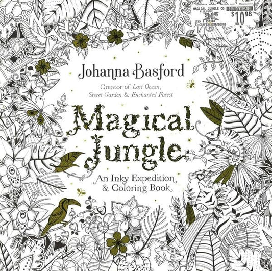 Magical Jungle: An Inky Expedition And Coloring Book For Adults