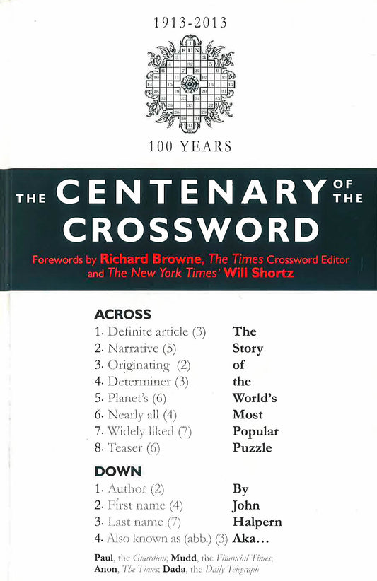 The Centenary Of The Crossword