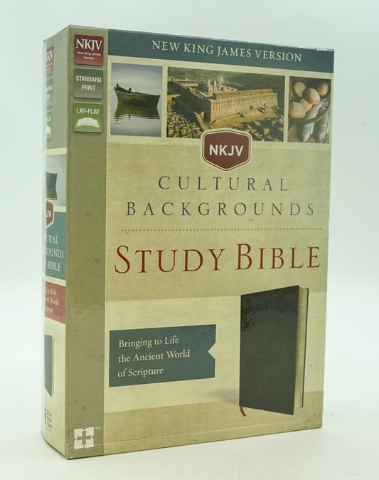 Nkjv Cultural Background Study Bible (Black Leather)