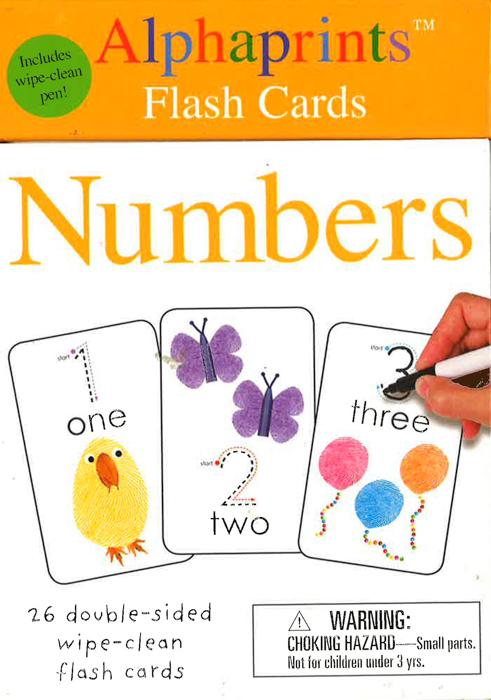 Alphaprints: Wipe Clean Flash Cards Numbers
