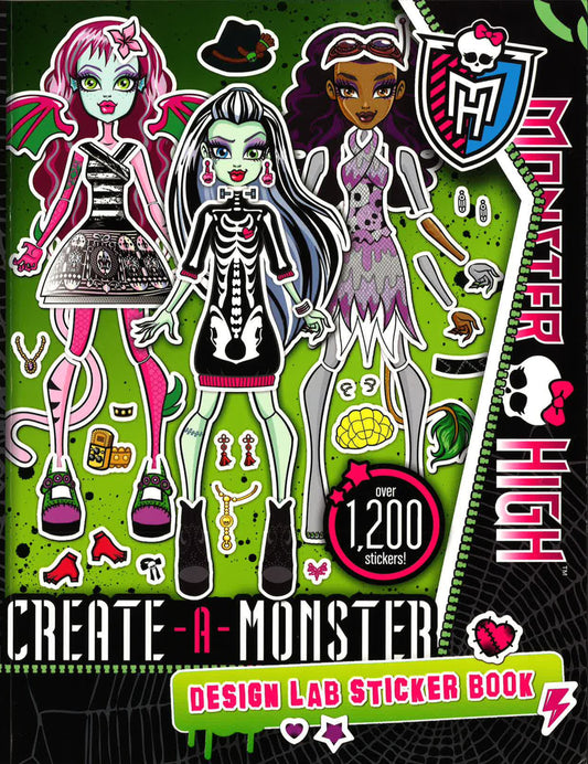 Monster High: Create-A-Monster Design Lab Sticker Book