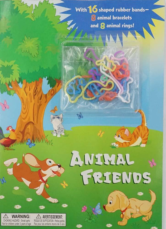 Animal Friends [With 16 Shaped Rubber Bands]
