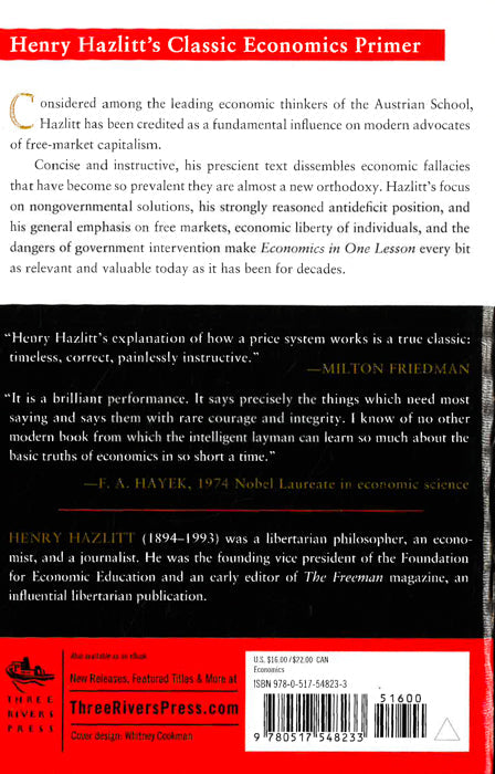 Economics In One Lesson: The Shortest And Surest Way To Understand Basic Economics