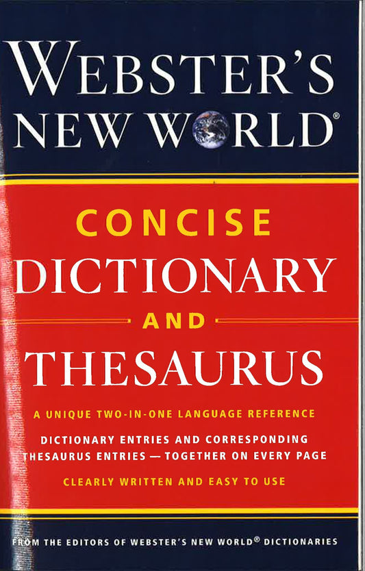 Webster's New World Concise Dictionary And Thesaurus
