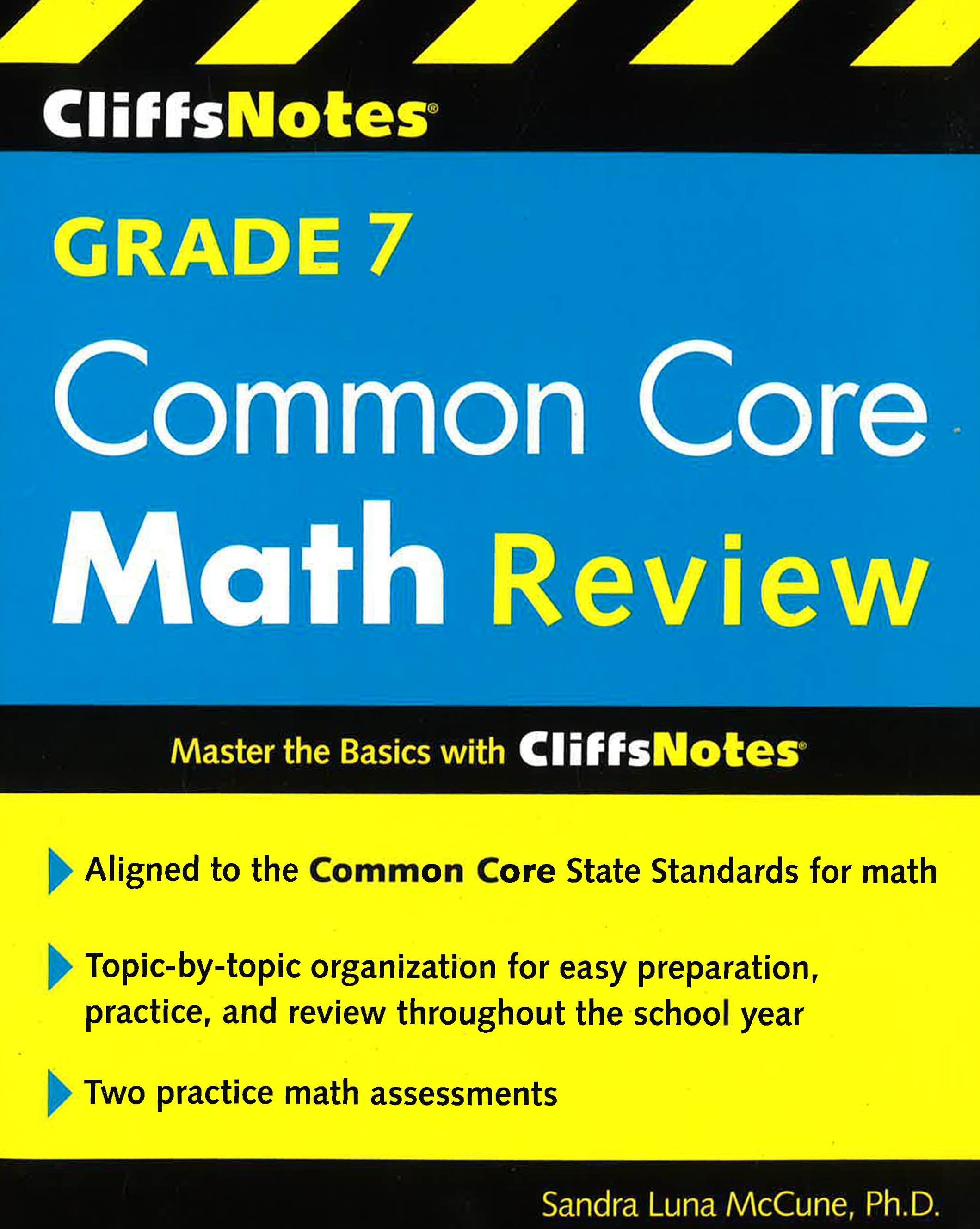 Cliffsnotes Grade 7 Common Core Math Review (Cliffnotes) – BookXcess