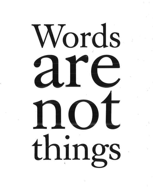 Words Are Not Things