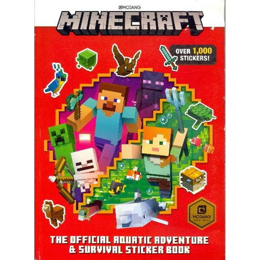 Minecraft: The Official Aquatic Adventure And Survival Sticker Book