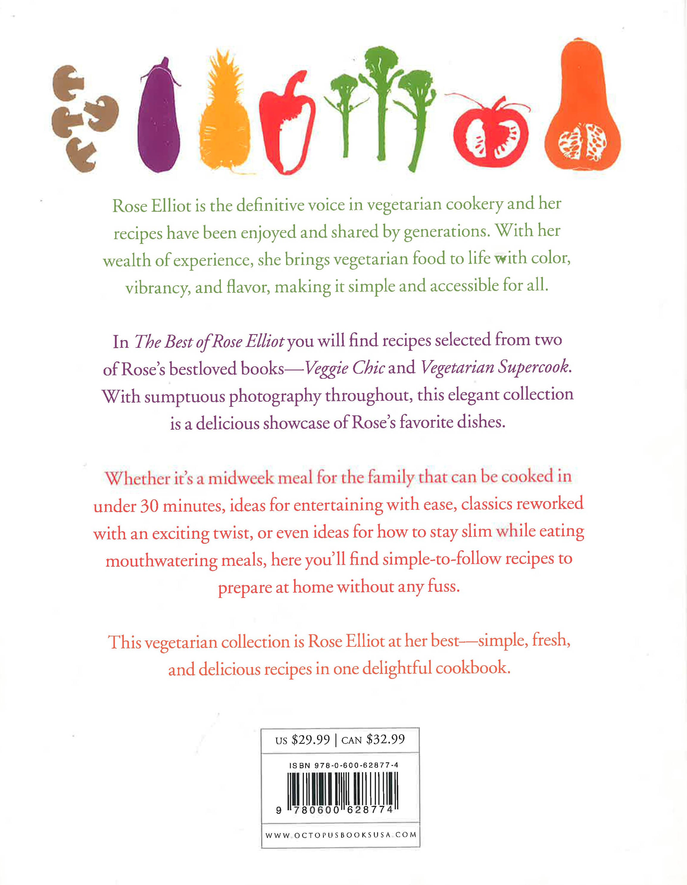 The Best Of Rose Elliot The Ultimate Vegetarian Collection BookXcess