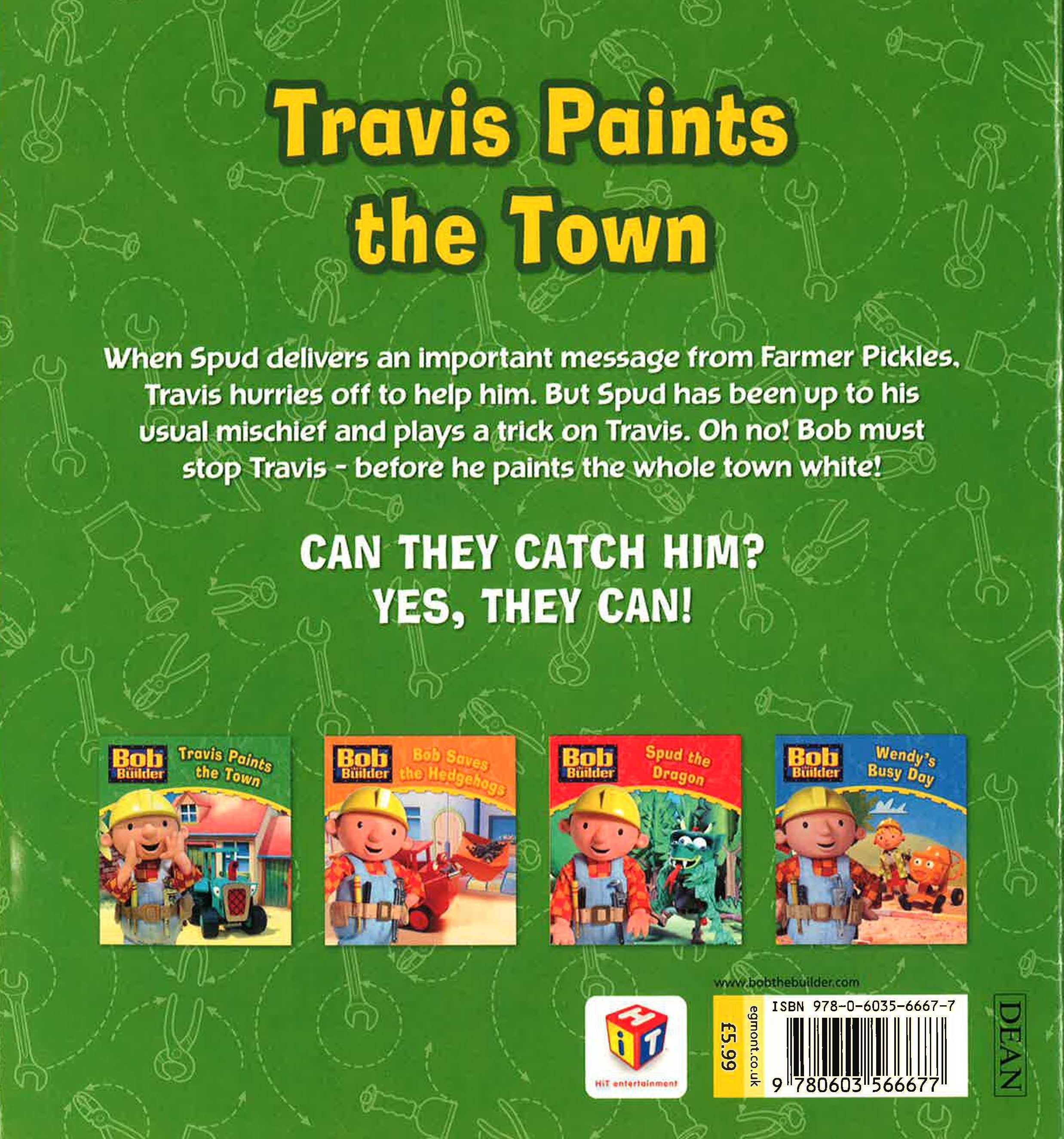 Bob The Builder Travis Paints The Town BookXcess