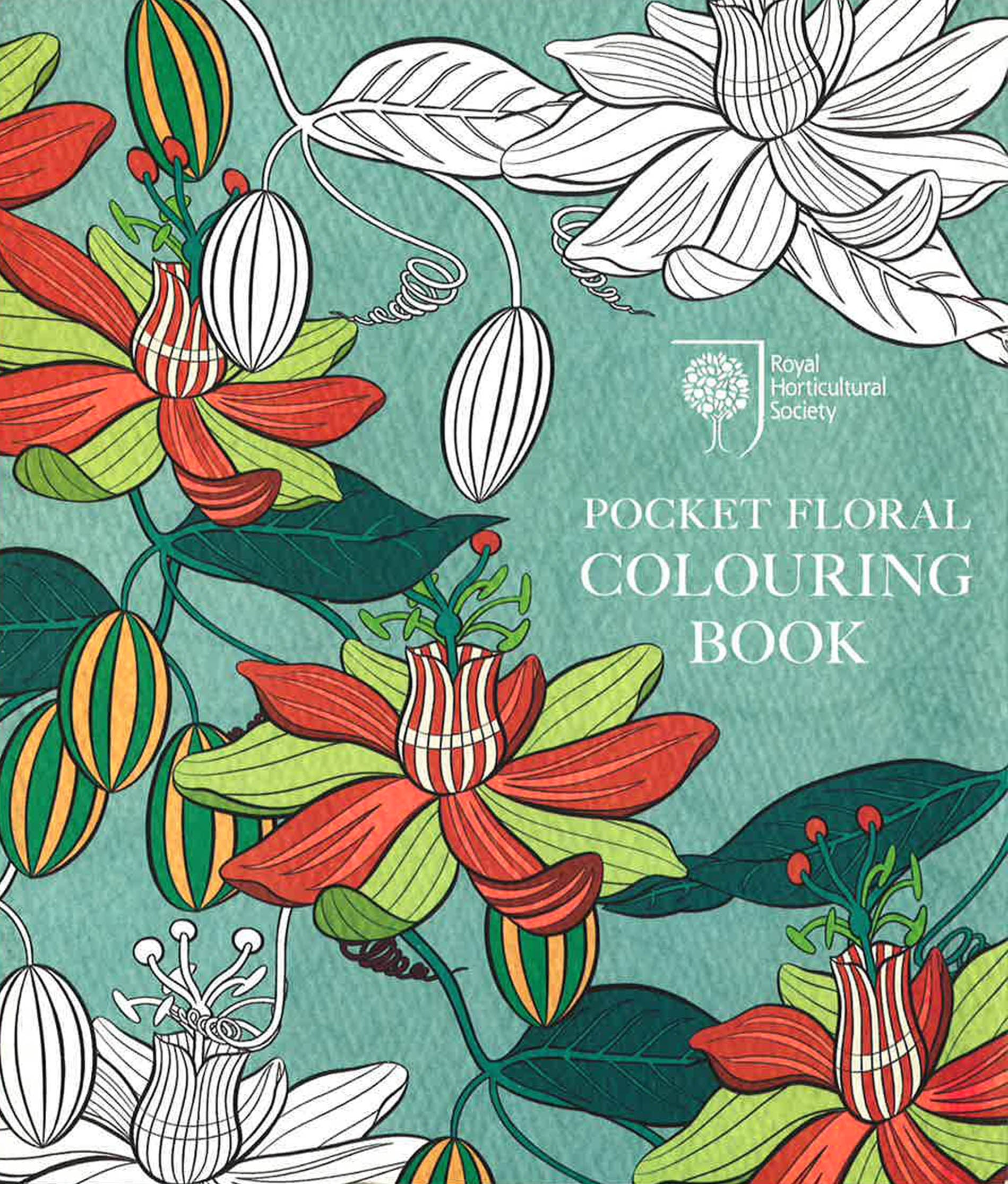 Floral Pocket Colouring Book