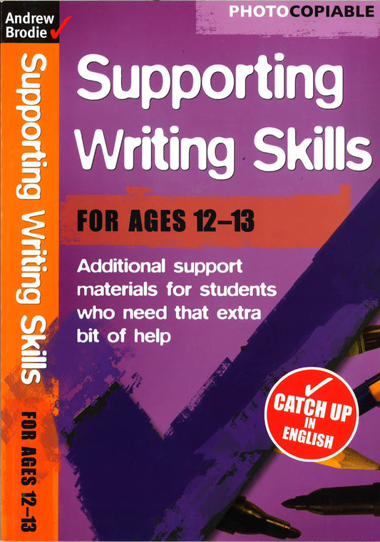 Supporting Writing Skills For Ages 12-13
