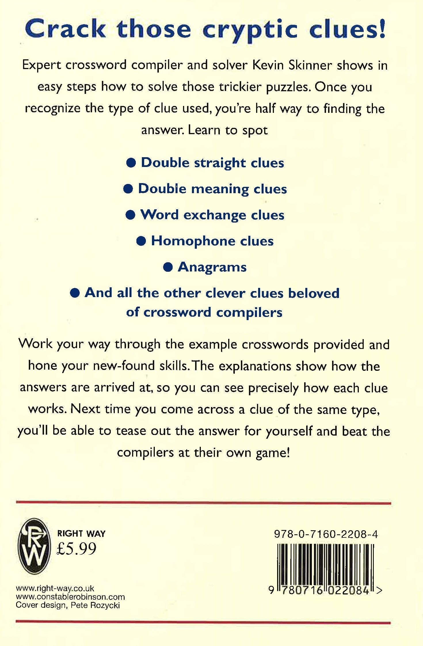 Solving Cryptics How To Solve Cryptic Crosswords Pb – BookXcess