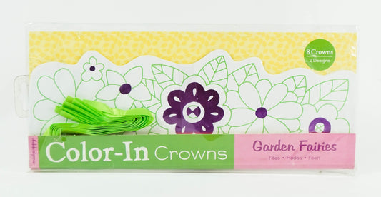 Color-In Crowns: Garden Fairies