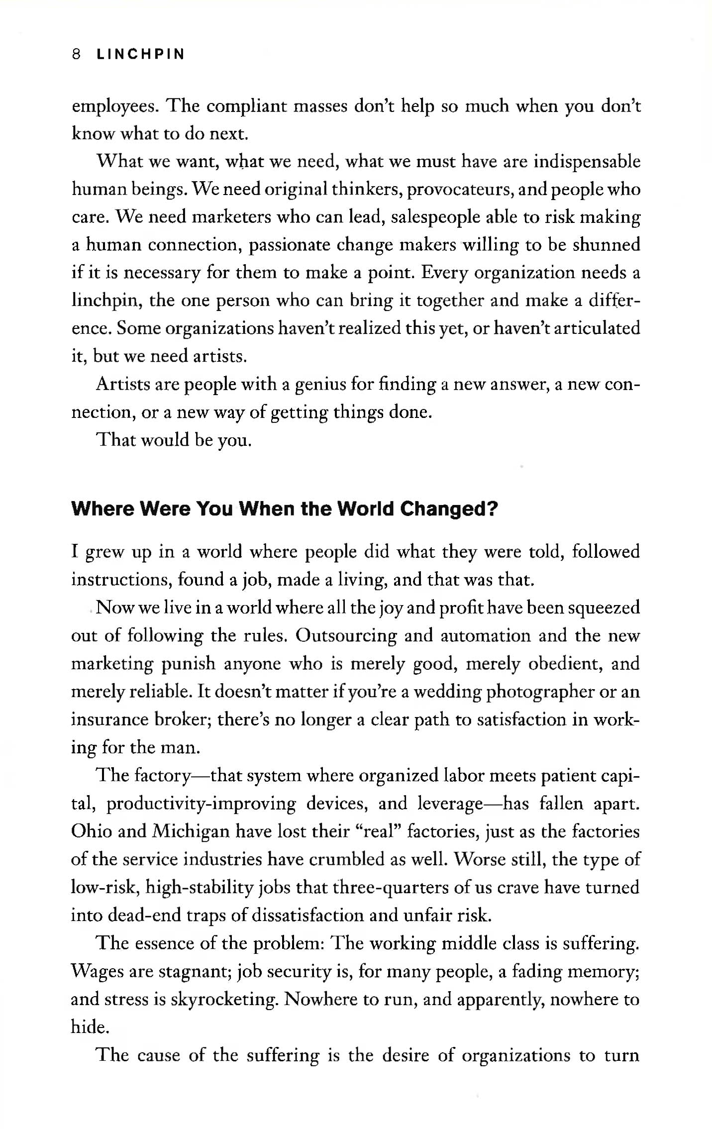 Linchpin: Are You Indispensable? How To Drive Your Career & Create A R ...