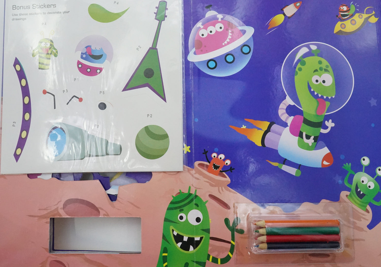 Monster Math Alienbook Monsters And Aliens: Stencil Activity Book – BookXcess