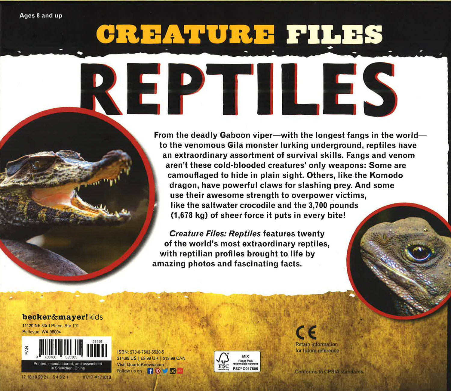 Creature Files: Reptiles – BookXcess