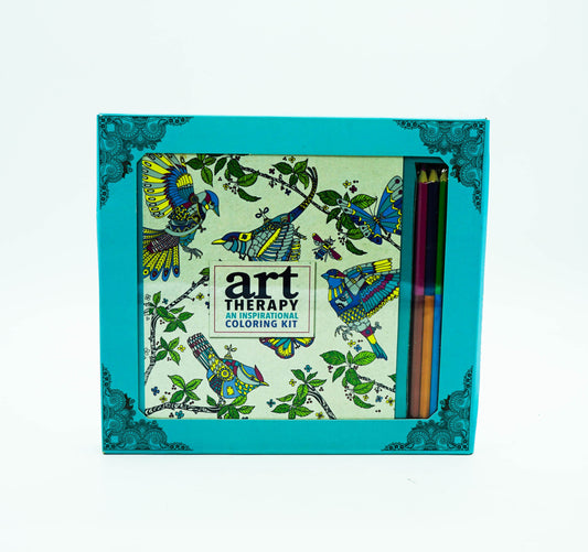 Art Therapy: An Inspirational Coloring Kit (Deluxe Kit With Pencils)