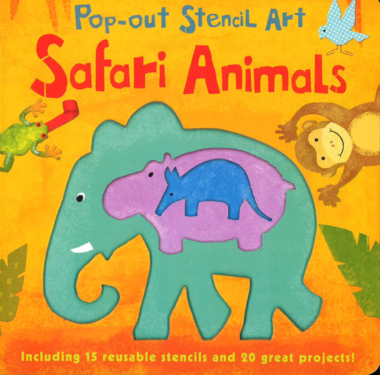 Pop-Out Stencilart: Safari Animals