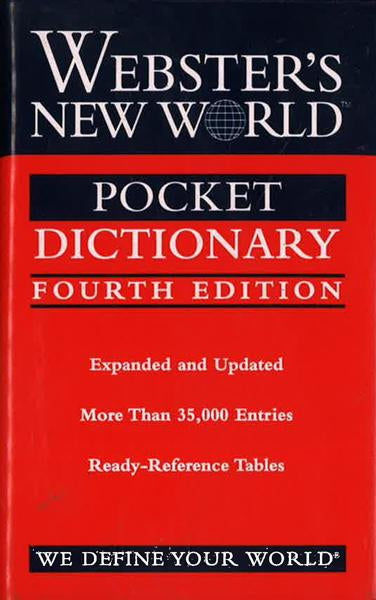 Webster's New World: Pocket Dictionary Fourth Edition