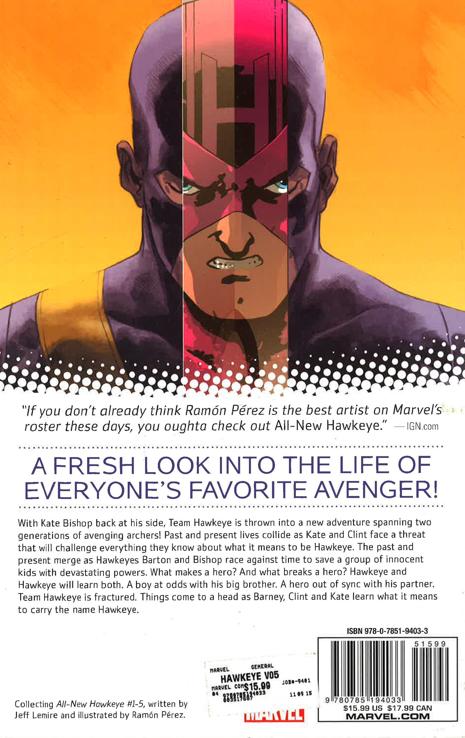 Hawkeye Notebook Hawkeye Volume 5: All-New Hawkeye β BookXcess