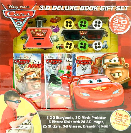 Disney Cars 2: 3-D Deluxe Book Gift Set