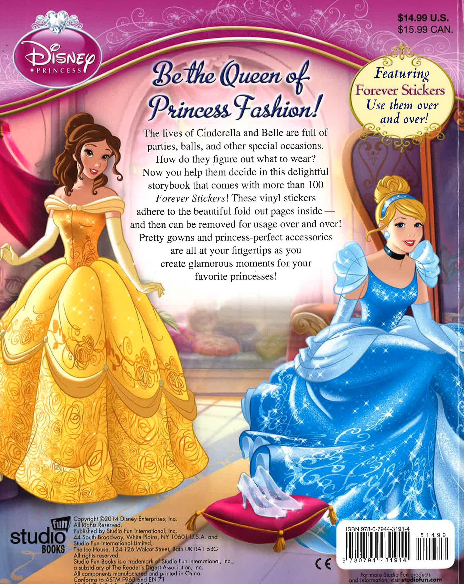 princess dress up sticker book Disney Princess: Dress-Up (2nd Edition): A Sticker-Activity Storybook