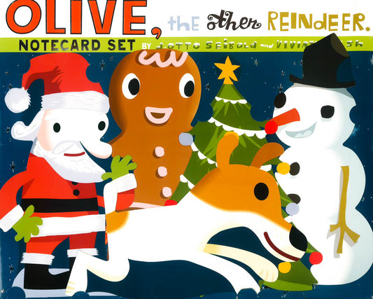 Olive, The Other Reindeer Notecard Set