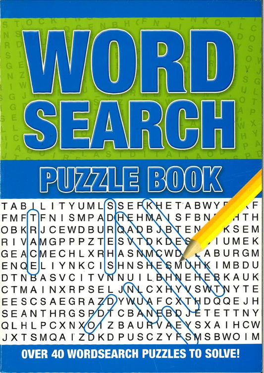 Word Search - Puzzle Book (Blue)