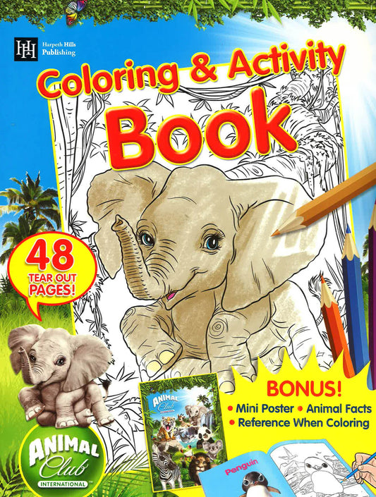 Animal Club International Coloring & Activity Book