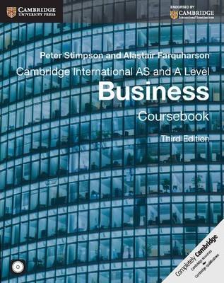Cambridge International As And A Level Business Coursebook With Cd-Rom