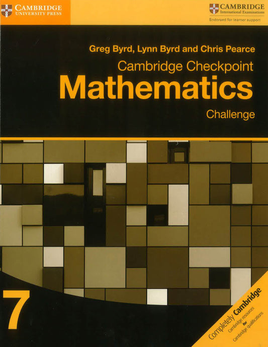Cambridge Checkpoint Mathematics Challenge Workbook 7
