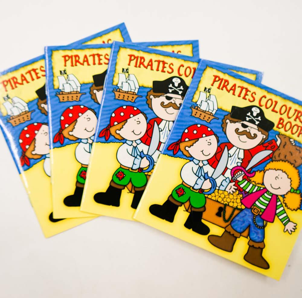 Party Bag Books 4 X Pirates Colouring Book BookXcess
