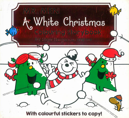 Mr Men A White Christmas Colouring Storybook
