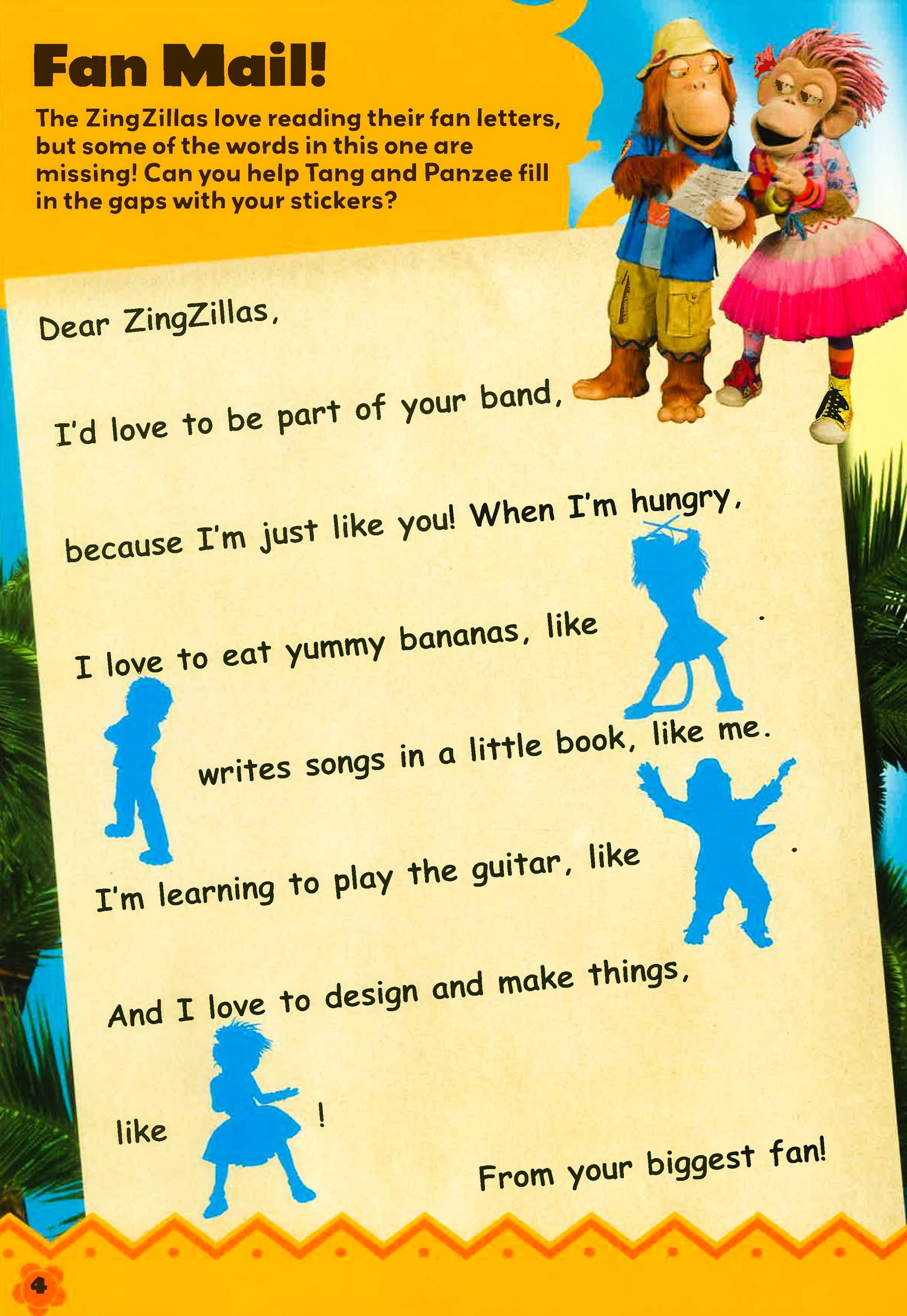 Zingzilla's Boo Zingzillas: I'M With The Band! Backstage Activity Book With Shiny Stic ...