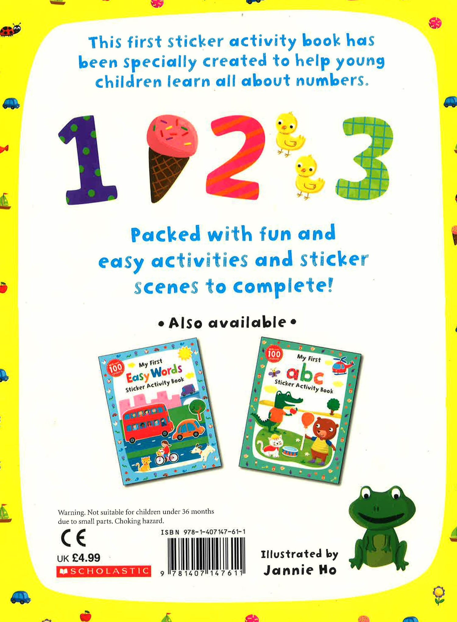 Firstskills:1 2 3 Sticker Bk – BookXcess