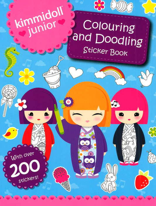 Kimmidoll Junior: Colouring And Doodling Sticker Book